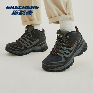 SKECHERS 斯凯奇 男鞋复古高帮户外休闲鞋舒适秋冬加厚保暖减震耐磨