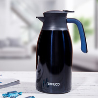 泰福高（TAFUCO）保温壶304不锈钢暖壶居家大容量暖水壶办公热水瓶 2L幽蓝色T1191 【304不锈钢】幽蓝色 2L