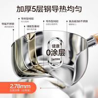 不锈钢雪平锅家用小奶锅宝宝辅食锅不粘锅煮面汤锅电磁炉泡面小锅