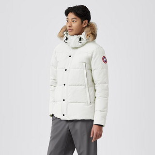 加拿大鹅（Canada Goose）Wyndham 男士派克大衣户外休闲外套大鹅羽绒服 3808M 433 北辰白 L