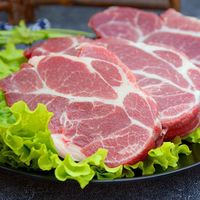 白荡里黑猪梅花肉2000g山林散养土猪生猪肉生鲜原切猪上肩肉