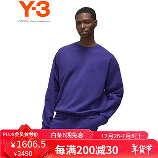 Y-3 y3FL CREW SWEAT男女同款卫衣圆领套头衫51-JD9801卫衣 紫色 M