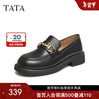 他她（TATA）乐福鞋女英伦风JK鞋女百搭休闲舒适中跟春新款WAR01AA3