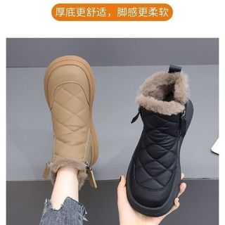 雪地靴女冬季加绒加厚东北棉鞋防水防滑保暖短靴女士棉鞋