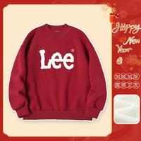 李 Lee拜年服儿童卫衣男童加绒卫衣女童秋冬中大童加厚保暖上衣