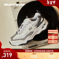 斯凯奇(Skechers)女款经典复古时尚运动鞋网面透气休闲鞋子 237409-WGY