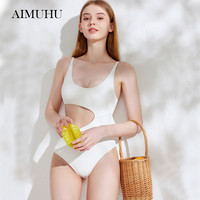 Aimuhu 艾慕狐 泳衣女连体露背时尚性感修身高级感比基尼泡温泉游泳装