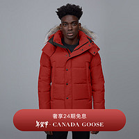 加拿大鹅（Canada Goose）Wyndham 男士派克大衣户外休闲外套大鹅羽绒服 3808M 809 枫叶红 S