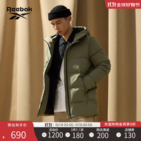 Reebok锐步户外羽绒服男女款外套新一代轻薄保暖舒适 GL0-22CFR205U 连帽 XS