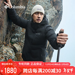 Columbia 哥伦比亚 2024秋冬新品羽绒服男户外防水热能800蓬鹅绒外套XE2522 010