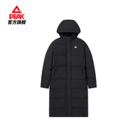 匹克羽绒服女冬季长款宽松简约加厚保暖鸭绒休闲运动防风外套DF544052