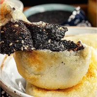 月亮师傅黑芝麻馅糯米糍粑半成品早餐小吃年糕湖南四川贵州驴打滚传统糕点 芝麻馅糍粑3斤（30个）