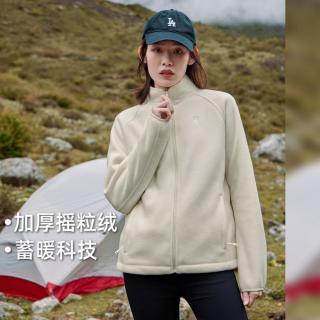 拓路者 Pioneer Camp抓绒衣卫衣女加绒摇粒绒拉链外套内胆户外运动休闲保暖上衣