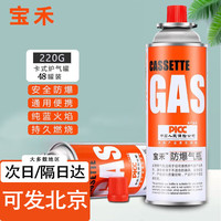 宝禾 卡式炉气罐便携式燃气罐液化煤气小瓶瓦斯气罐户外野营220g*48罐