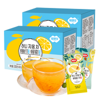 福事多蜂蜜柚子柠檬茶300g*2盒便捷小袋冲饮韩式柚子水果茶饮料