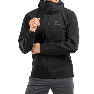 始祖鸟（ARC'TERYX）Gamma LT/Hoody 男子户外连帽软壳衣 轻量夹克防风衣外套春秋男 Gamma LT-Black 黑色-17307 M(70-85kg)