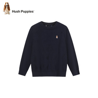 暇步士（Hush Puppies）【学院风】童装儿童男女大童2024冬季简约时尚青春活力线衣 米白色 140