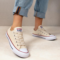 Converse/匡威低帮帆布鞋All Star象牙色男女百搭休闲鞋159485C
