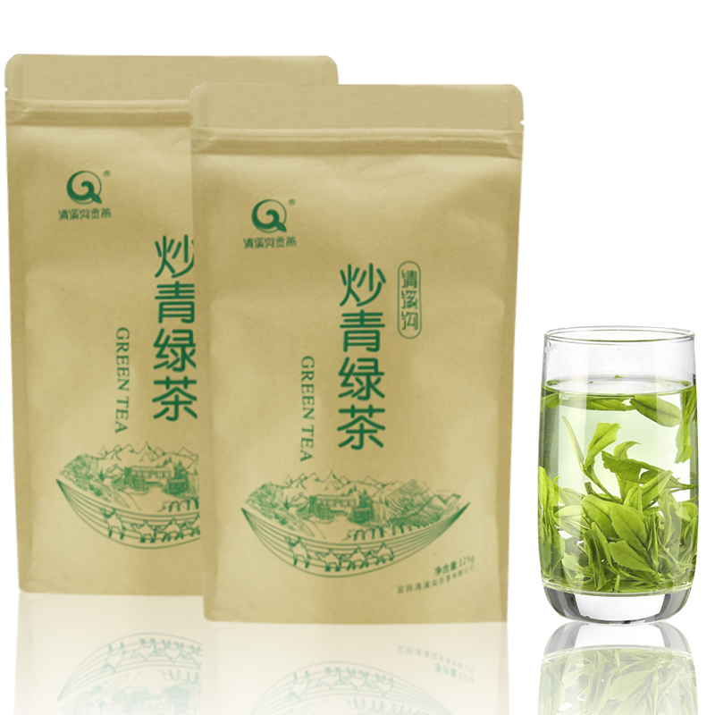 2024新茶高山云雾炒青绿茶浓香型袋装口粮茶茶叶春茶尝鲜试喝100g