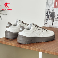 乔丹清仓棉鞋保暖加厚运动鞋男女鞋高帮板鞋跑步鞋训练鞋 37.5 象牙色/胡桃色-XM36240518