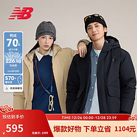 new balance 短款鸭绒羽绒服男女同款连帽外套AMJ43359