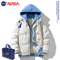 NASA BASE NASA潮牌羽绒棉服男女款秋冬季假两件加厚保暖面包服晋江棉衣外套