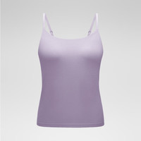 蕉内（Bananain）热皮501+女士背心带胸垫美背文胸吊带内搭显瘦抗菌抗静电含氨基酸 【吊带】黄昏紫 M