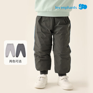 丽婴房（Les enphants）童装男童女童休闲羽绒裤2024秋冬宝宝长裤 舒适灰 120 cm
