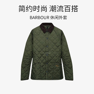 Barbour巴伯尔男女同款夹克绿色柔软保暖MQU0240 OL71 橄榄褐色