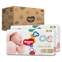 HUGGIES 好奇 金装超薄云柔纸尿裤箱装初生号NB116/S100片