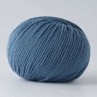 回归线溯原 美利奴纯羊毛线中粗毛线手工织diy棒针织围巾毛线团 54号--SY夜幕蓝