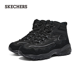 斯凯奇（Skechers）贝壳熊女鞋秋冬加绒保暖老爹鞋复古高帮鞋厚底增高休闲靴168026