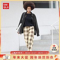 UNIQLO 优衣库 女装法兰绒松紧长裤 UQ471550