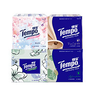 Tempo 得宝 手帕纸48包混合香味4层7片便携装可湿水餐巾纸随身带