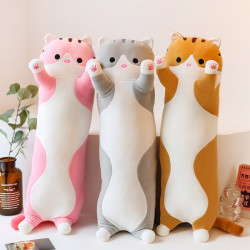 Ghiaccio 长条抱枕可爱动物猫咪恐龙枕头毛绒玩具 70CM