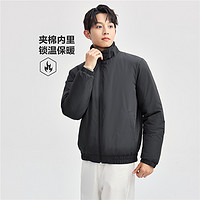 GIORDANO 佐丹奴 棉衣外套男24冬夹棉简约纯色立领底特律夹克男01074683