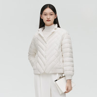 【满返】波司登奥莱女士优雅西装领轻薄时尚休闲短款鹅绒羽绒服