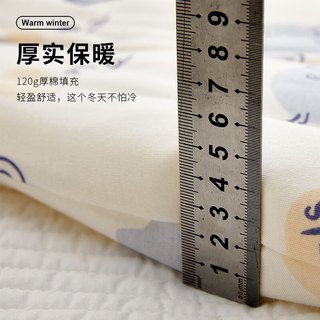 温小影 HELLO YING婴儿连体衣加厚冬季120g棉保暖夹棉冬款宝宝哈衣纯棉衣服婴儿爬服