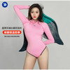 睿潜（TRUDIVE）TRUDIVE睿潜 2MM潜水服露背比基尼湿衣自由连体樱花粉潜浮泳衣女 樱花粉 LT