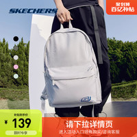 Skechers斯凯奇男女同款大容量双肩包大电脑背包轻便通勤包