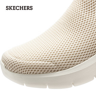 斯凯奇（Skechers）秋冬男鞋一脚蹬健步鞋舒适透气休闲鞋216325 自然色/NAT 40