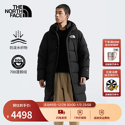 THE NORTH FACE 北面 羽绒服情侣Mountain长款鹅绒防泼水保暖冬24秋冬上新|89Z3 JK3/宇宙黑 3XL /190