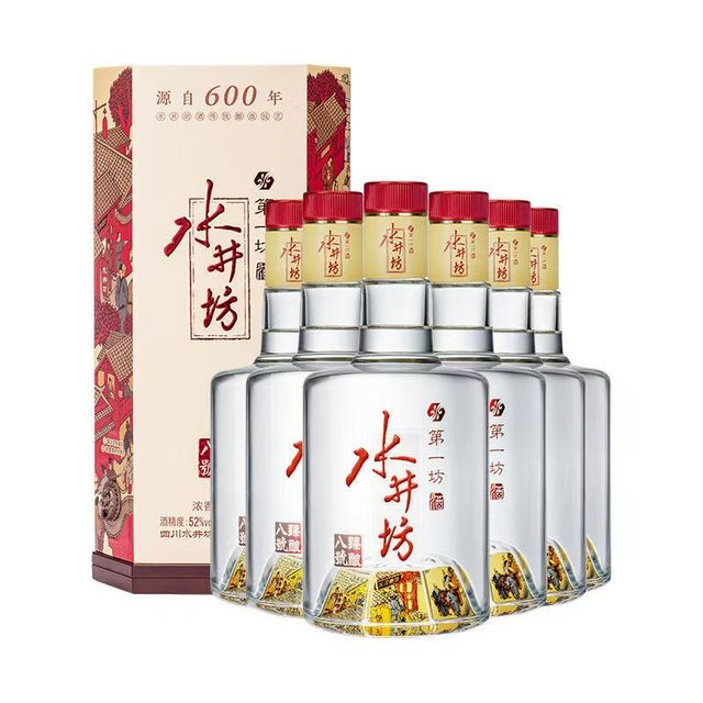 水井坊四川水井坊酒第一坊浓香型白酒【喜酒】 52度500mL 6瓶臻酿八号整