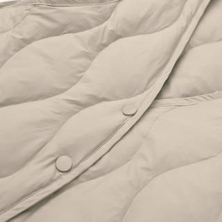 女装【90鸭绒】轻薄羽绒马甲2024款V领百搭内胆保暖上衣冬