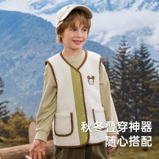 【保暖羊羔绒】松松女童可爱马甲2024秋冬男童坎肩背心