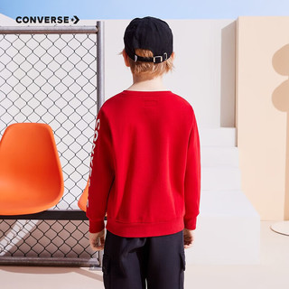 匡威（Converse） 匡威儿童装男童卫衣春秋毛圈儿童圆领套头上衣大童加绒打底衫 150