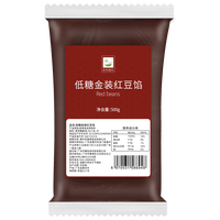谷本道元 红豆沙馅香芋中秋月饼黑芝麻馅包子料家用 低糖红豆馅 500g