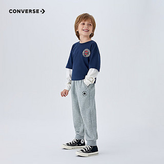 匡威（Converse）匡威童装男童长裤2025春季中大童女童休闲运动束脚裤百搭卫裤 岩岭灰 160 【160/69(XL)】