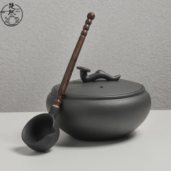 楚然 台湾火山石围炉煮茶器养生陶壶高功率静音电陶炉古法茶具煮茶碗 煮茶器