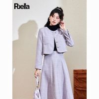 Puella 高级感法式小香风气质外套半身裙两件套装女春季